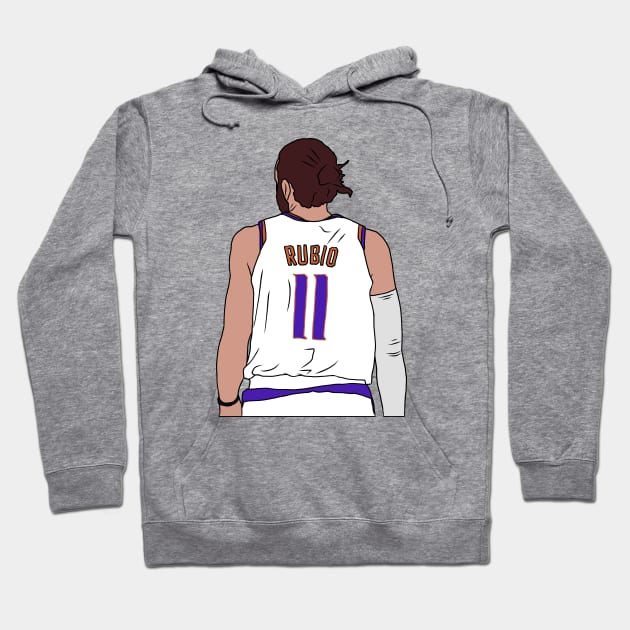 Ricky Rubio Back-To Hoodie by rattraptees